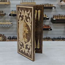 Нарды лесная опушка деревянные с чехол большие — hichess.ru - шахматы, нарды, настольные игры