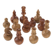 Шахматные фигуры Неваляшки орех — hichess.ru - шахматы, нарды, настольные игры