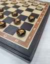 Шашки эксклюзивные из дерева венге Волк 40 см фото 3 — hichess.ru - шахматы, нарды, настольные игры
