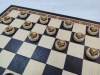 Шашки эксклюзивные из дерева венге Волк 40 см фото 5 — hichess.ru - шахматы, нарды, настольные игры