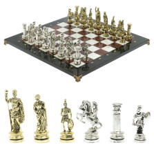 Шахматы сувенирные &quot;Древний Рим&quot; из камня мрамор и лемезит 44х44 см — hichess.ru - шахматы, нарды, настольные игры