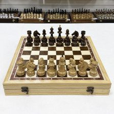 Шахматы подарочные в ларце из граба Премиальные люкс &mdash; hichess.ru - шахматы, нарды, настольные игры