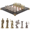 Шахматы "Римские лучники" 28х28 см из лемезита и мрамора фото 1 — hichess.ru - шахматы, нарды, настольные игры