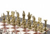 Шахматы "Римские лучники" 28х28 см из лемезита и мрамора фото 4 — hichess.ru - шахматы, нарды, настольные игры