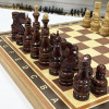 Шахматы деревянные  красное дерево с фигурами из дуба ручной работы 50 см фото 5 &mdash; hichess.ru - шахматы, нарды, настольные игры