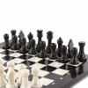 Каменные шахматы из мрамора и змеевика 40х40 см фото 3 — hichess.ru - шахматы, нарды, настольные игры