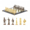 Шахматы подарочные из бронзы Спартанцы доска из камня 40х40 см фото 4 — hichess.ru - шахматы, нарды, настольные игры
