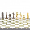 Шахматы подарочные из бронзы Спартанцы доска из камня 40х40 см фото 6 — hichess.ru - шахматы, нарды, настольные игры