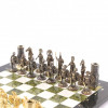 Шахматы подарочные из бронзы Спартанцы доска из камня 40х40 см фото 2 — hichess.ru - шахматы, нарды, настольные игры