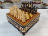 Шахматы резные в ларце Русские воины средние фото 3 — hichess.ru - шахматы, нарды, настольные игры