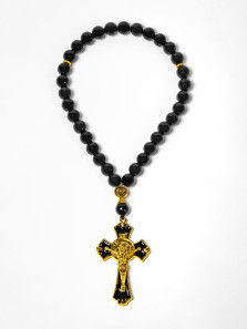 Четки круговые православные Крест черные большие — hichess.ru - шахматы, нарды, настольные игры