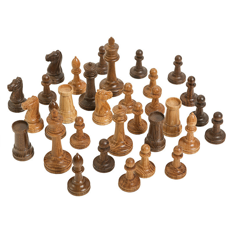 Шахматные фигуры Стаунтон дуб с утяжелением фото 1 — hichess.ru - шахматы, нарды, настольные игры