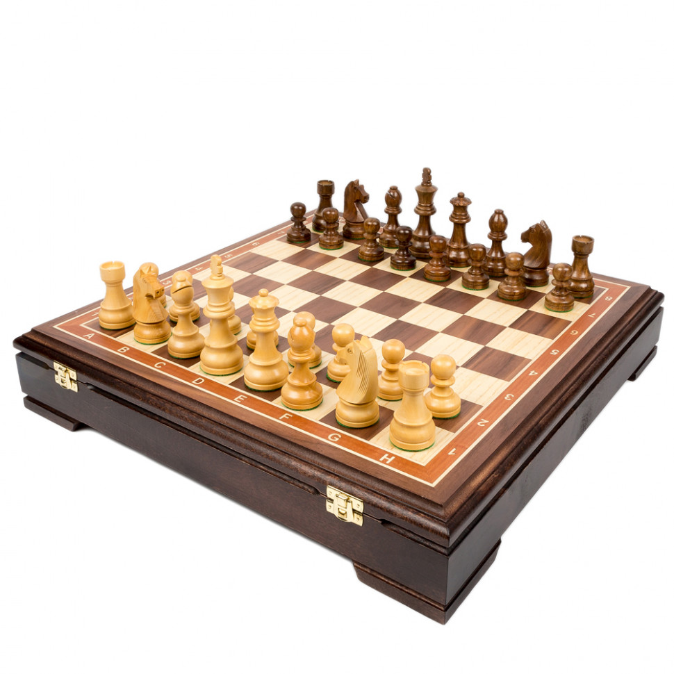 Шахматы Дебют Стаунтон орех фото 1 — hichess.ru - шахматы, нарды, настольные игры