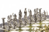 Шахматы "Римские лучники" 28х28 см мрамор змеевик фото 3 — hichess.ru - шахматы, нарды, настольные игры