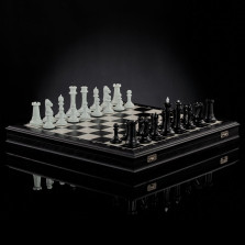 Шахматы Стаунтон Фаворит (черно-белый) — hichess.ru - шахматы, нарды, настольные игры