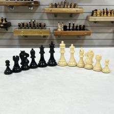 Шахматные фигуры Стаунтон черно-белые из композита — hichess.ru - шахматы, нарды, настольные игры