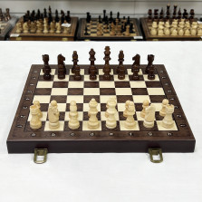 Шахматы деревянные подарочные с магнитами 30 см — hichess.ru - шахматы, нарды, настольные игры