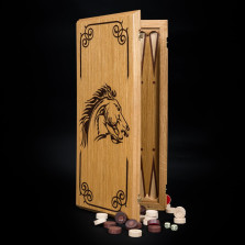 Нарды Мустанг Светлые, мастерская Кадун — hichess.ru - шахматы, нарды, настольные игры