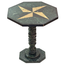 Каменный столик из змеевика — hichess.ru - шахматы, нарды, настольные игры