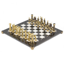 Шахматы &quot;Римские&quot; бронза мрамор 40х40 см — hichess.ru - шахматы, нарды, настольные игры