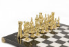 Шахматы "Римские" бронза мрамор 40х40 см фото 3 — hichess.ru - шахматы, нарды, настольные игры