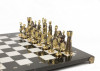 Шахматы "Римские" бронза мрамор 40х40 см фото 4 — hichess.ru - шахматы, нарды, настольные игры