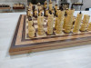 Шахматы резные ручной работы Богатыри из ореха и липы фото 2 — hichess.ru - шахматы, нарды, настольные игры