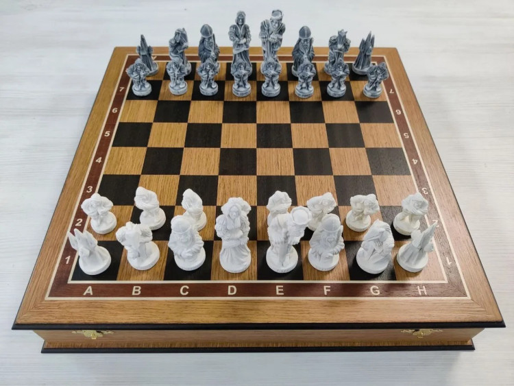 Шахматы из литьевого мрамора