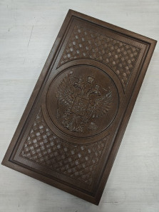 Нарды Герб РФ патина большие — hichess.ru - шахматы, нарды, настольные игры