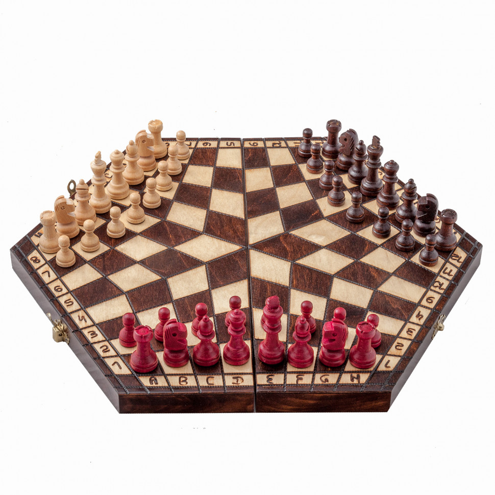 Шахматы на троих большие фото 1 — hichess.ru - шахматы, нарды, настольные игры