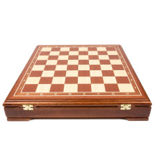 Шахматный ларец Стаунтон махагон — hichess.ru - шахматы, нарды, настольные игры