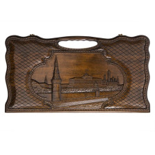 Нарды резные «Кремль» с ручкой 60, Haleyan — hichess.ru - шахматы, нарды, настольные игры