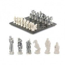 Шахматы &quot;Русские сказки&quot; гранит, мрамолит 38х38 см — hichess.ru - шахматы, нарды, настольные игры
