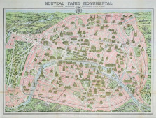 Пазл Карта Парижа 1910 год 1000 элементов — hichess.ru - шахматы, нарды, настольные игры