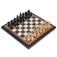 Шахматы подарочные из дерева мореный дуб и бук с утяжеленными фигурами — hichess.ru - шахматы, нарды, настольные игры