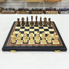 Шахматы эксклюзивные из мореного дуба и граба 45 на 45 см — hichess.ru - шахматы, нарды, настольные игры