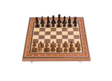 Шахматы подарочные Суприм дуб, красное дерево большие — hichess.ru - шахматы, нарды, настольные игры