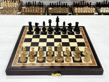 Шахматы подарочные Венге Стаунтон дуб 40 см — hichess.ru - шахматы, нарды, настольные игры