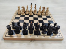 Шахматы деревянные из бука 30 на 30 см эконом — hichess.ru - шахматы, нарды, настольные игры