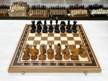 Шахматы турнирные красное дерево Русский Стаунтон 50 см — hichess.ru - шахматы, нарды, настольные игры