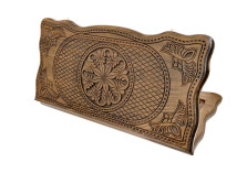 Нарды резные &quot;Тёмный Узор 2&quot; 60, Mirzoyan — hichess.ru - шахматы, нарды, настольные игры