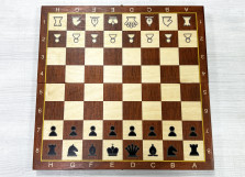 Шахматная доска деревянная Авангард Люкс 40 см — hichess.ru - шахматы, нарды, настольные игры