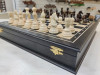 Шахматы подарочные в ларце из мореного дуба, с утяжеленными фигурами из граба фото 3 — hichess.ru - шахматы, нарды, настольные игры