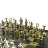 Шахматы подарочные из камня змеевик Геракл 28 на 28 см фото 3 — hichess.ru - шахматы, нарды, настольные игры