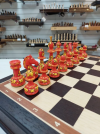 Шахматы подарочные художественная роспись хохлома фото 2 — hichess.ru - шахматы, нарды, настольные игры