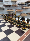 Шахматы подарочные художественная роспись хохлома фото 3 — hichess.ru - шахматы, нарды, настольные игры