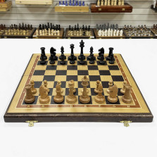 Шахматы подарочные из дуба большие с фигурами Авангард из бука &mdash; hichess.ru - шахматы, нарды, настольные игры