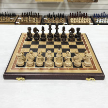 Шахматы подарочные из дуба с фигурами Премиальными Люкс 45 см — hichess.ru - шахматы, нарды, настольные игры