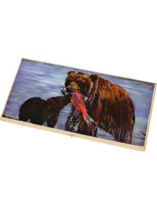 Нарды подарочные Медведь на охоте большие — hichess.ru - шахматы, нарды, настольные игры