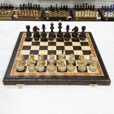 Шахматы подарочные венге Премиальные Люкс 45 см — hichess.ru - шахматы, нарды, настольные игры